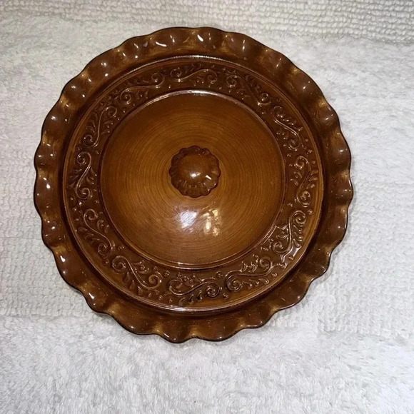 celebrating home stoneware collection BRN oven/microwave/dishwasher safe 10” Lid - Picture 3 of 10